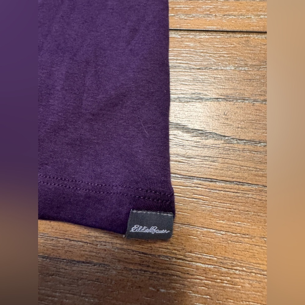 Eddie Bauer Rich Purple Long Sleeve Shirt - Picture 2 of 7